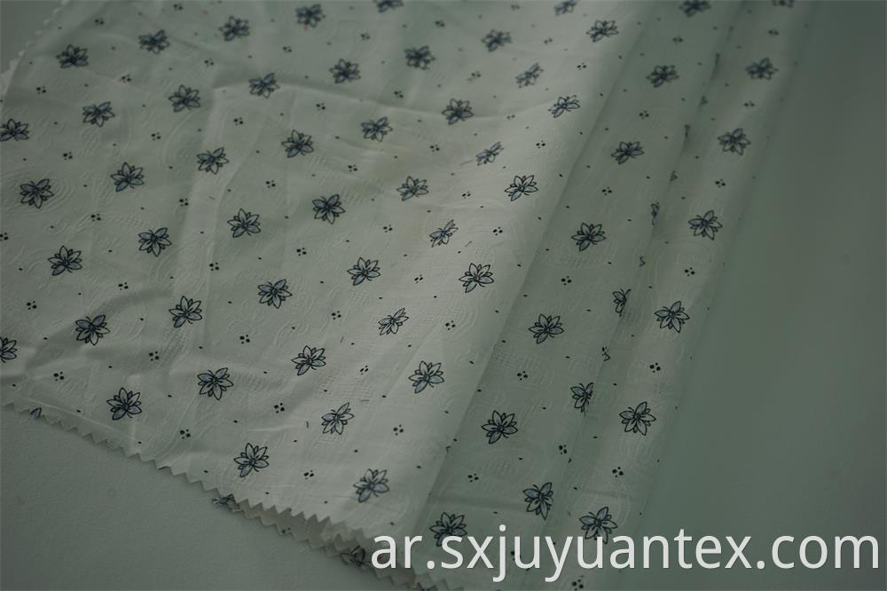 60s Cotton Jacquard Print Fabric